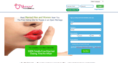 Desktop Screenshot of marriedfriendsdate.com