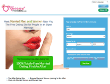 Tablet Screenshot of marriedfriendsdate.com